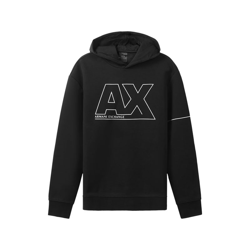 【自营】Armani Exchange 男士棉/聚酯纤维连帽卫衣 6KZMFF ZJ5NZ