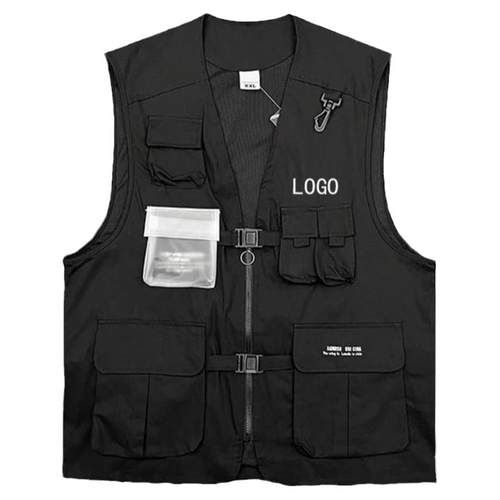 工装马甲男女工衣多口袋摄影师钓鱼背心定制印logo导演马夹工作服