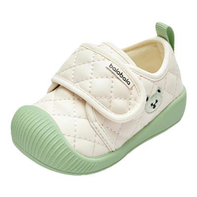 婴儿学步鞋宝宝加绒鞋软底运动鞋