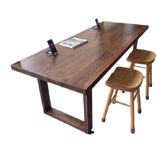 泊逸【鹊桥仙】可移动大板桌沙发后长条桌去客厅化一体桌大长书桌