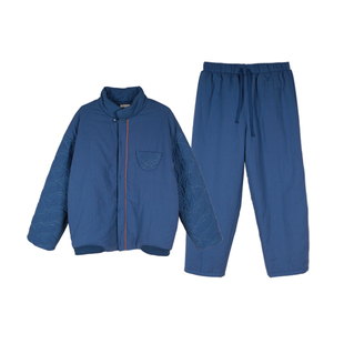 冬日加厚夹棉男套装  小立领收口袖防风保暖 朵朵可可