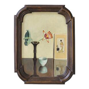 加安轻奢中古壁画小众欧式复古餐厅装饰画法式卧室客厅美式挂画