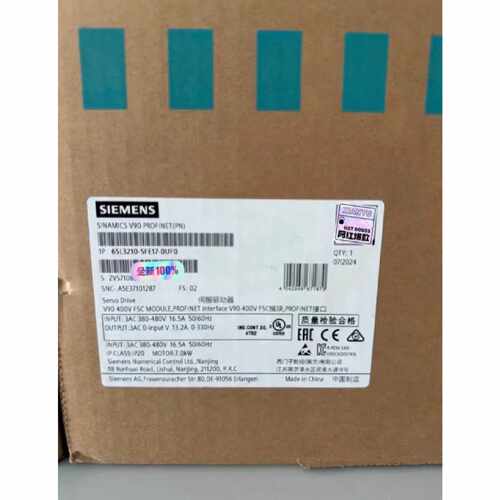 询价-6SL32105FE170UF0V90伺服驱动器
