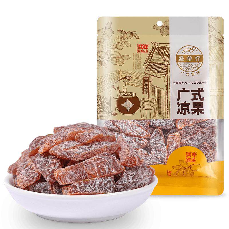 无核盐津梅条罐装桃肉蜜饯话梅肉