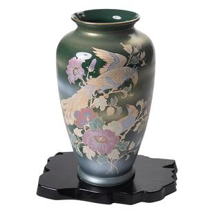 日本进口全新九谷烧花瓶摆件日式插花器皿投入瓶客厅桌面装饰礼品