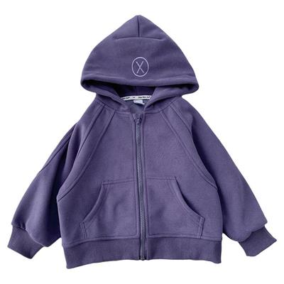 男童春秋连帽柔软卫衣开衫外套