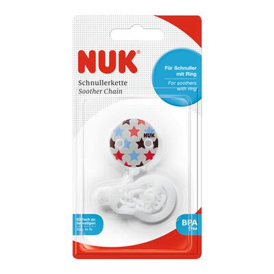 NUK安抚奶嘴链牙胶玩具链子夹子