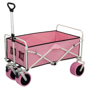 便携露营车手推车快递车营地拖车户外折叠推车野营野餐车儿童可躺