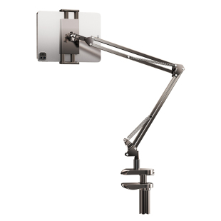 机械臂碳素钢】平板支架床头手机架懒人支架ipad支撑架床上万能通用宿舍吃鸡二合一桌面电脑游戏铝合金写字画