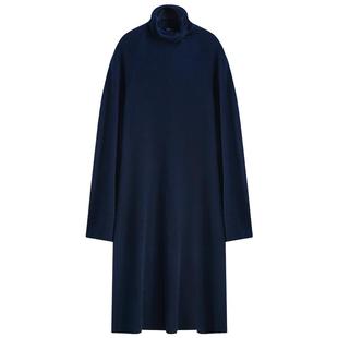 COCOBELLA静奢风高领长款连衣裙秋冬气质高知OP毛衣裙MZ3146