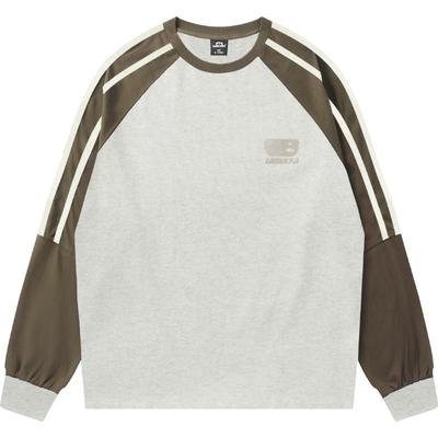 LAM廓形美式复古长袖T恤