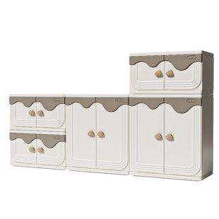 英禾宝宝衣柜儿童玩具收纳柜大容量置物架喂养台婴幼儿衣柜组合