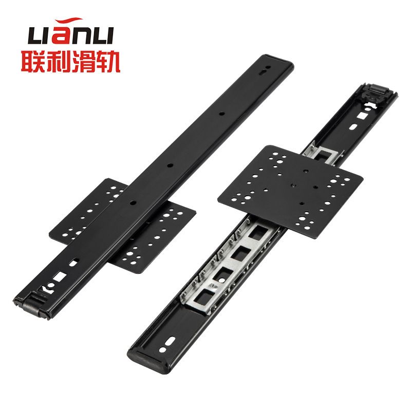 隐形折叠家用口袋门回旋门衣柜门橱柜侧插门滑轨上翻门导轨五金