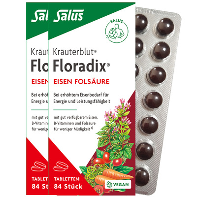floradix德国便携补铁铁元片*2