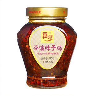 湖南特产茶油双色剁辣椒外婆菜萝卜丁辣子鸡香辣小鱼小虾下饭菜