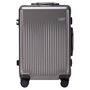MYBOX减震轮行李箱女PC铝框拉杆箱轻奢商务24寸旅行箱20寸登机箱