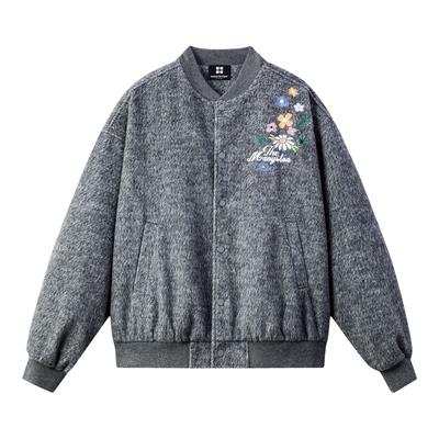 MANYSTON美式棒球服开衫外套男款