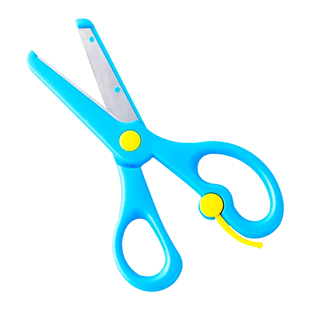 幼儿园手工剪刀小学生圆头DIY剪纸防夹手安全小剪子儿童不伤手包边钝头