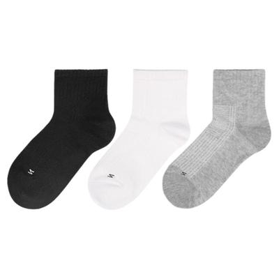 白色运动风春秋小学生儿童袜子