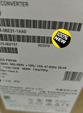 【询价】6SL3224-0BE31-1AA0G120 功率适用