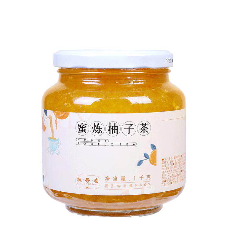 恒寿堂蜜炼柚子茶百香果水果茶