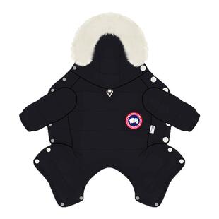 一阅心田毛领大鹅羽绒服2025年新款狗狗衣服冬天保暖时尚羽绒衣