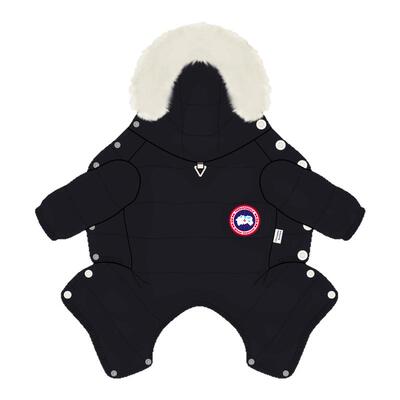 一阅心田毛领大鹅羽绒服2025年新款狗狗衣服冬天保暖时尚羽绒衣