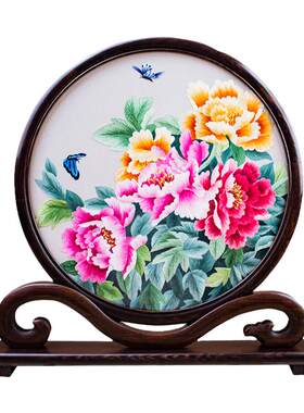 苏绣非遗工艺品30cm画芯