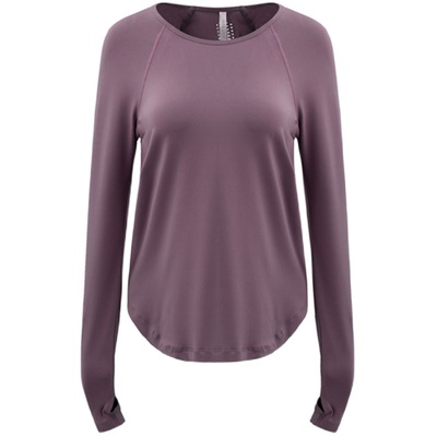 长袖运动上衣透气女宽松