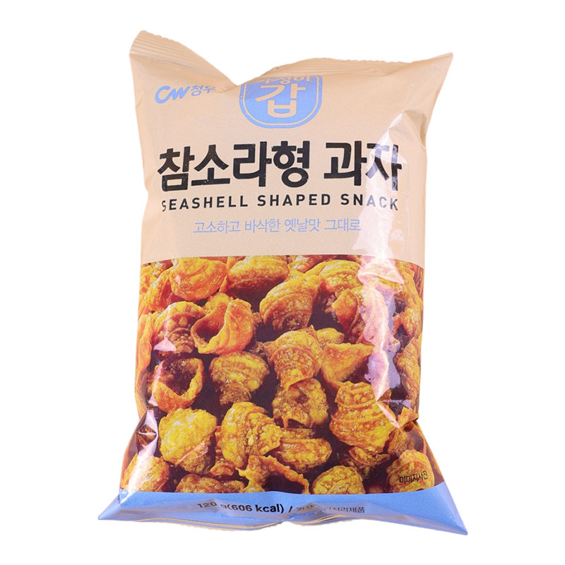 韩国进口青佑海螺猫耳朵形脆片脆果膨化薯片CW青右九日儿童零食