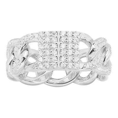 【圣诞礼物】APM Monaco密镶链环戒指镶钻高级时尚轻奢男女款