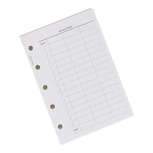 国产熊本纸M5/A8内页横线方格周计划替芯替换本子5孔活页本子