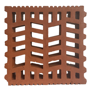 复古个性陶土麦穗砖紫砂红空心砖陶瓷花格镂空艺术陶土砖砌块隔