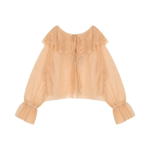 LOWRYS FARM外套女2025春季设计感镂空气质系带上衣110375