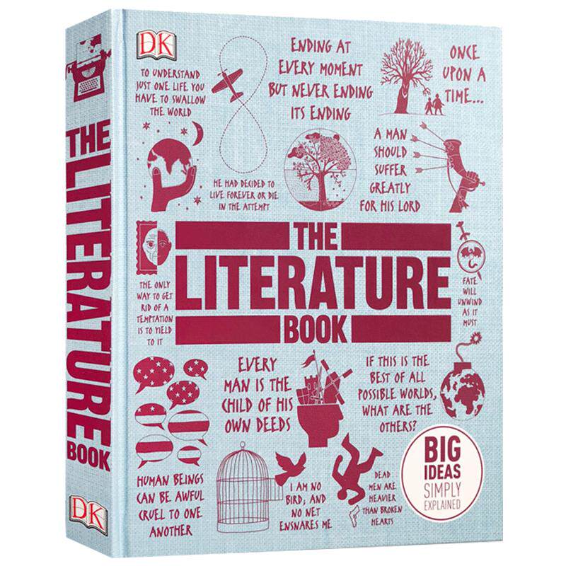 现货DK系列人类的思想百科丛书The Literature Book文学图解课外英语读物正版书英文原版精装大开本Big Ideas Simply Explained