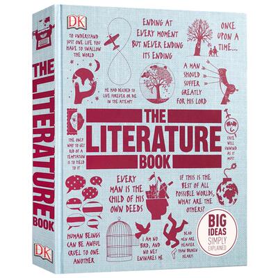 现货DK系列人类的思想百科丛书The Literature Book文学图解课外英语读物正版书英文原版精装大开本Big Ideas Simply Explained