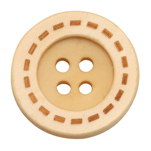 木质复古纽扣儿童大衣扣子衬衫衣服开衫实木装饰扣百搭圆形木头扣