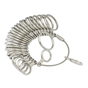 美港度试戒指圈号测量环 戒指指围测量手指量号器尺码尺寸圈工具