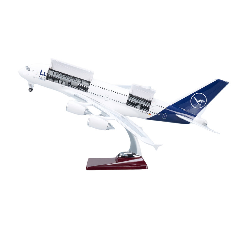可开舱盖汉莎航空A380飞机模型