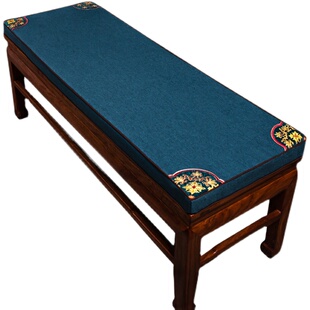 红木长椅子板凳坐垫沙发垫长方形长条卡座长凳实木家具茶桌椅垫套
