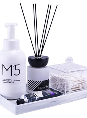 洗手间摆件香薰托盘纸巾盒套装