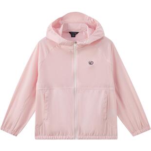 【凉感抗UV】elandkids衣恋童装男女童外套夏季学院风连帽防晒衣