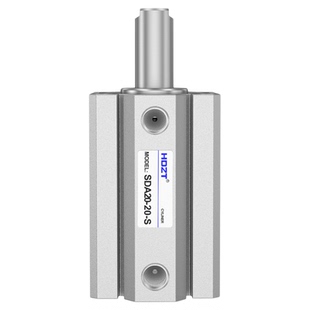 SDA薄型气缸带磁小型气动大推力12/16/20/25/32/40/63/80X50X75-S