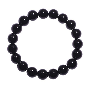 珂拉咪 天然黑玛瑙手链手串男女款 佛珠水晶手串饰品礼物 超值款