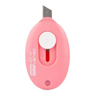 得力美工刀小号美术开箱器拆快递割包裹神器考研专用小型小刀迷你学生可爱刀片手工裁纸刀钥匙扣随身便携批发