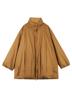 纸感加厚保暖立领白色轻薄羽绒服
