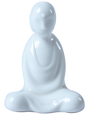 禅意盆景白瓷中式风手工家居装饰