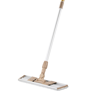 美丽雅拖把平板拖布魔力尘推家用粘布式夹布轻巧薄款墩布头魔术贴