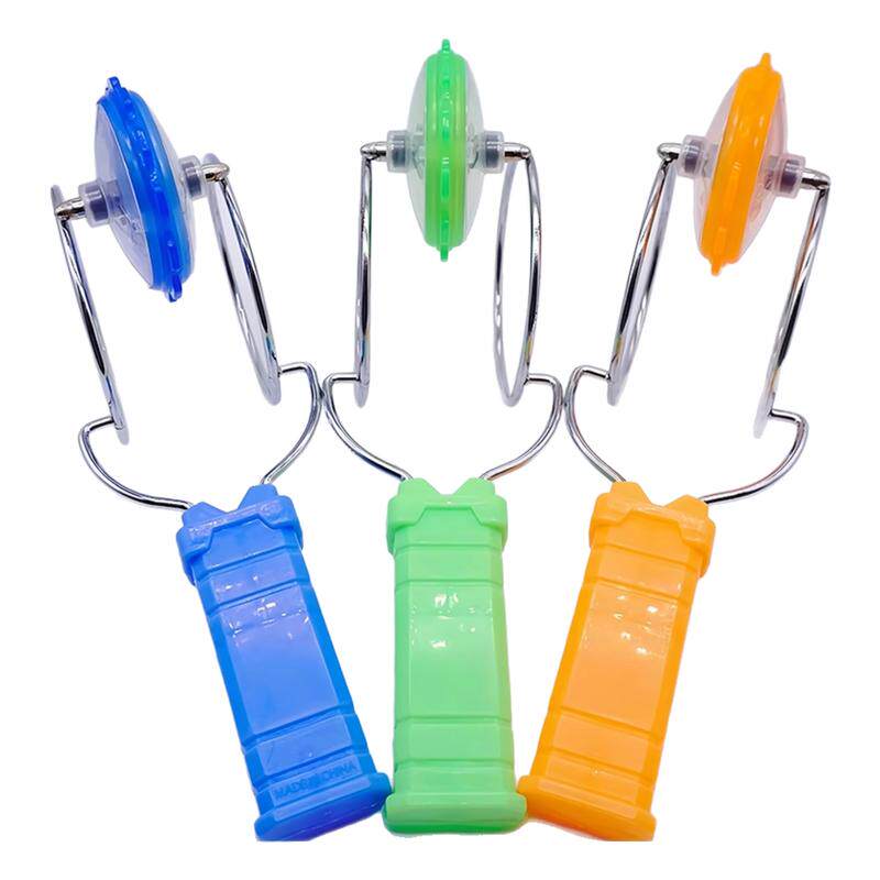 儿童发光手摇磁力轨道魔术UU球圆魔力飞转磁铁悠悠球炫彩陀螺玩具