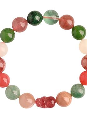 五行手串喜用补缺火木水晶手链